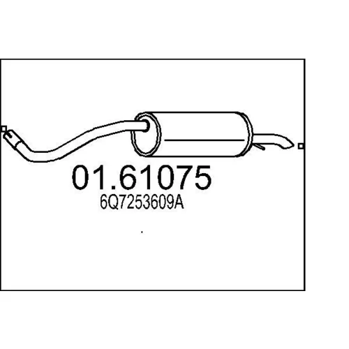 Koncový tlmič výfuku MTS 01.61075