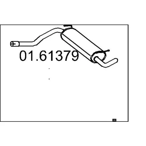 Koncový tlmič výfuku MTS 01.61379