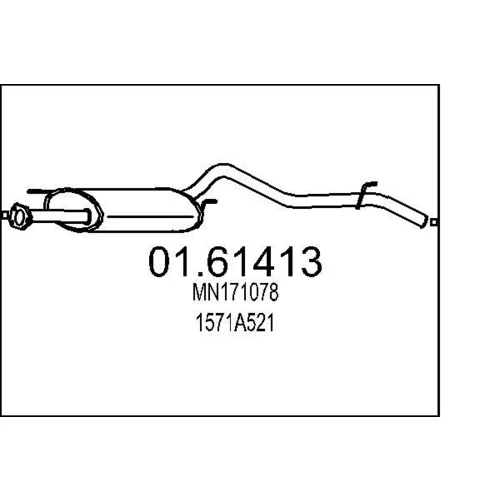 Koncový tlmič výfuku MTS 01.61413