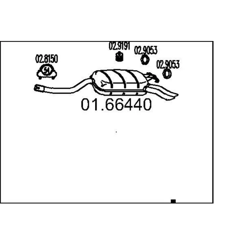 Koncový tlmič výfuku MTS 01.66440