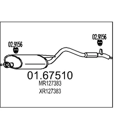 Koncový tlmič výfuku MTS 01.67510