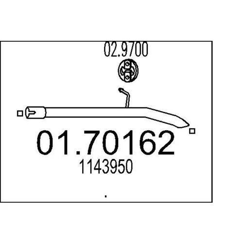 Výfukové potrubie MTS 01.70162