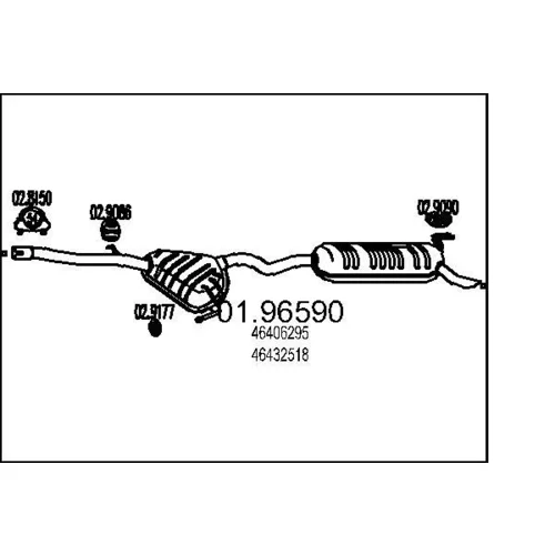 Koncový tlmič výfuku MTS 01.96590