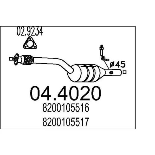 Katalyzátor MTS 04.4020