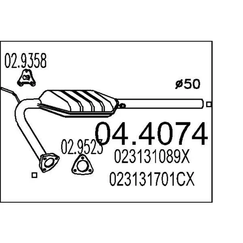 Katalyzátor MTS 04.4074