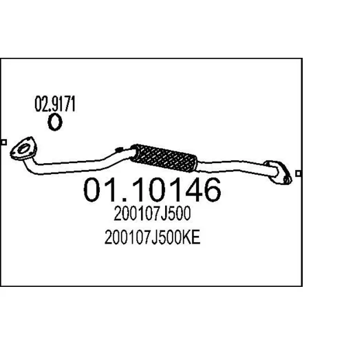 Výfukové potrubie MTS 01.10146