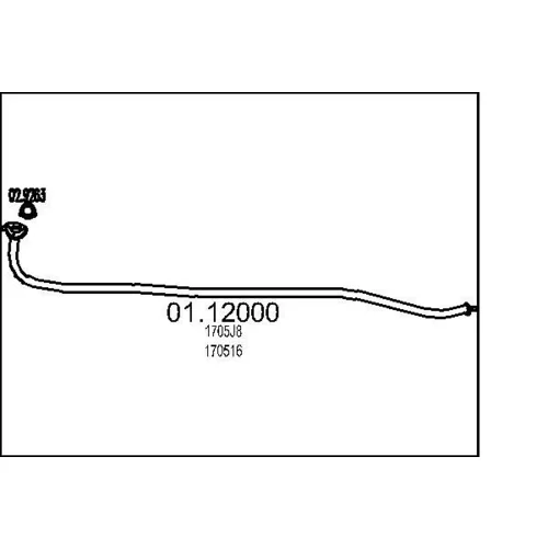 Výfukové potrubie MTS 01.12000
