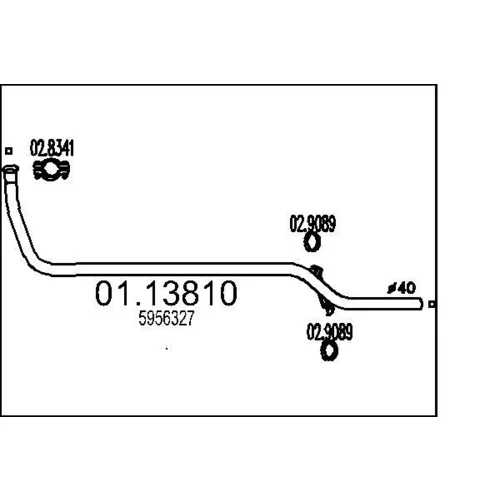 Výfukové potrubie MTS 01.13810