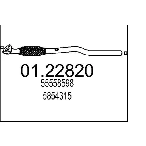 Výfukové potrubie MTS 01.22820