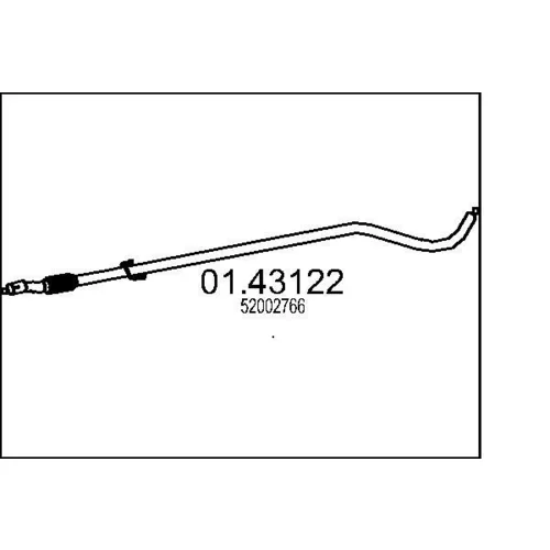 Výfukové potrubie MTS 01.43122