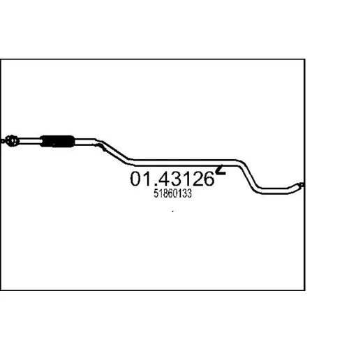 Výfukové potrubie MTS 01.43126