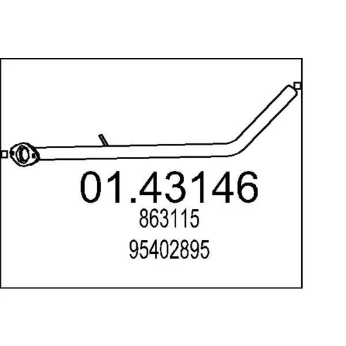 Výfukové potrubie MTS 01.43146