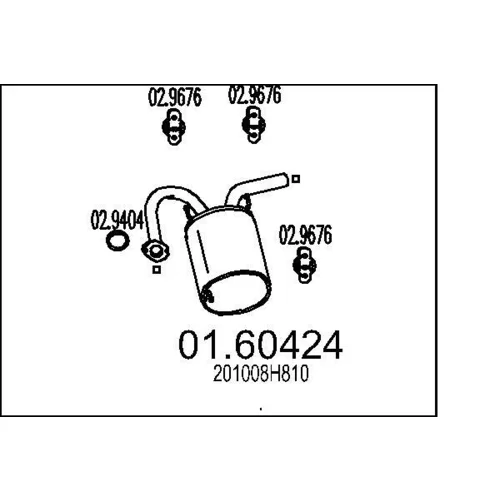 Koncový tlmič výfuku MTS 01.60424