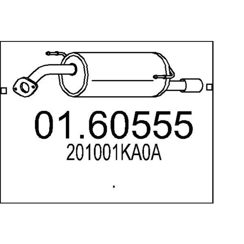 Koncový tlmič výfuku MTS 01.60555