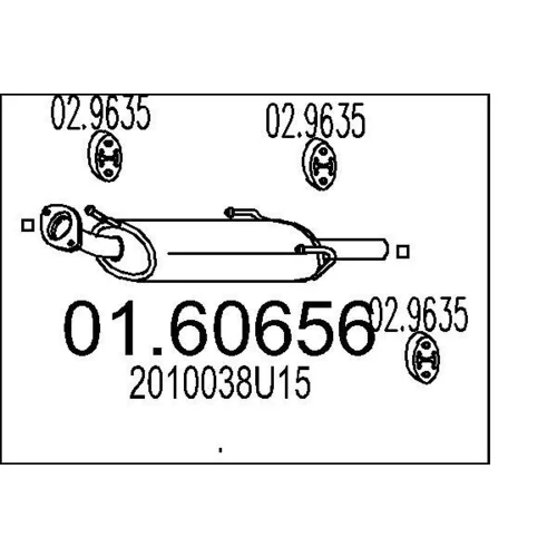 Koncový tlmič výfuku MTS 01.60656