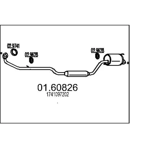 Koncový tlmič výfuku MTS 01.60826