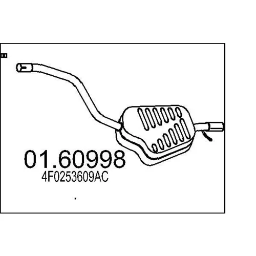 Koncový tlmič výfuku MTS 01.60998