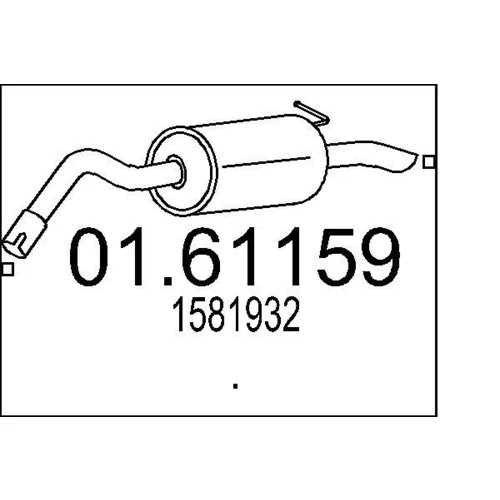 Koncový tlmič výfuku MTS 01.61159