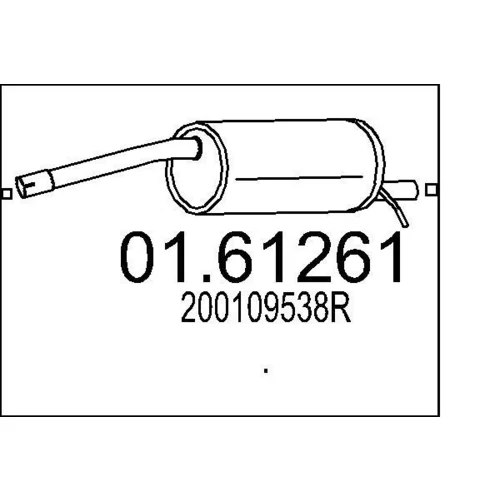 Koncový tlmič výfuku MTS 01.61261