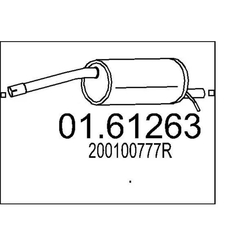 Koncový tlmič výfuku MTS 01.61263