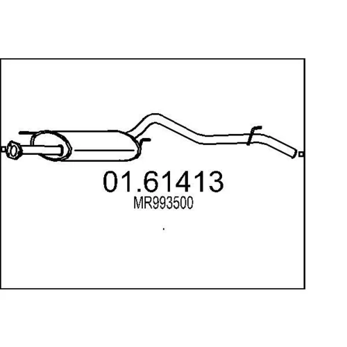 Koncový tlmič výfuku MTS 01.61397