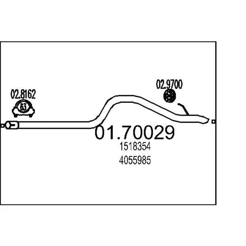 Výfukové potrubie MTS 01.70029