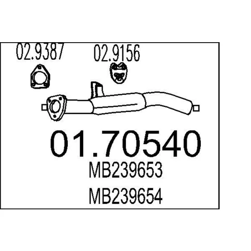 Výfukové potrubie MTS 01.70540