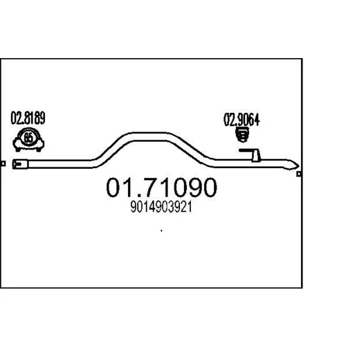 Výfukové potrubie MTS 01.71090