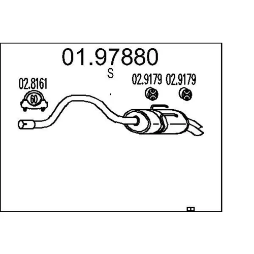 Koncový tlmič výfuku MTS 01.97880