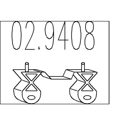Doraz tlmiča výfuku MTS 02.9408