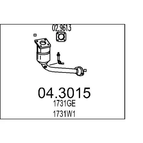 Katalyzátor MTS 04.3015
