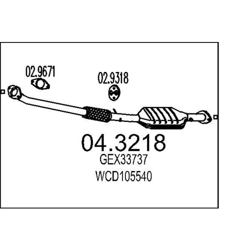 Katalyzátor MTS 04.3218