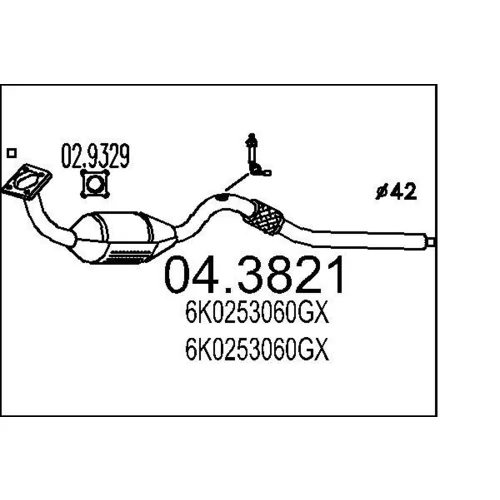 Katalyzátor MTS 04.3821
