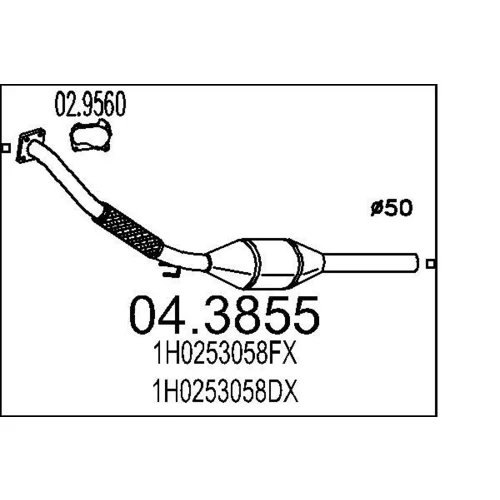 Katalyzátor MTS 04.3855