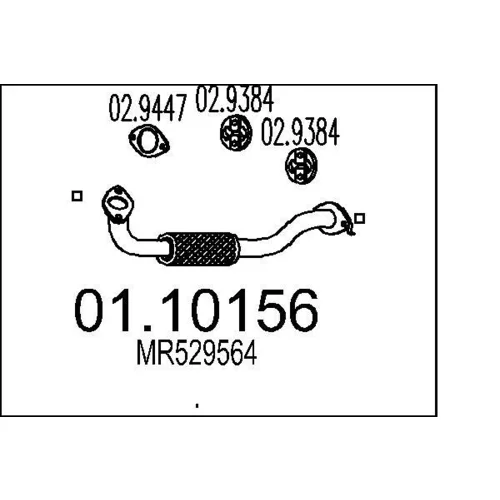 Výfukové potrubie MTS 01.10156