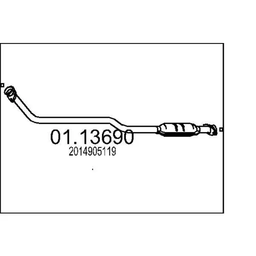 Výfukové potrubie 01.13690 /MTS/