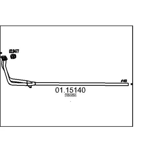 Výfukové potrubie MTS 01.15140