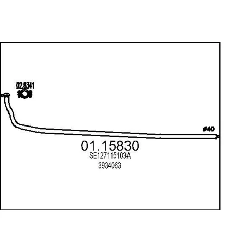 Výfukové potrubie MTS 01.15830