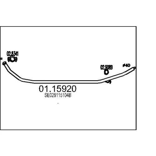 Výfukové potrubie MTS 01.15920