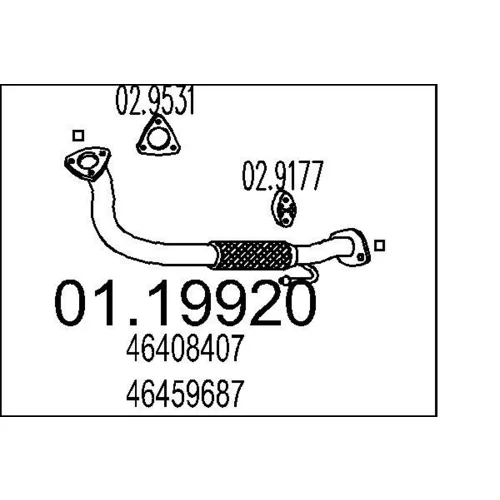 Výfukové potrubie MTS 01.19920