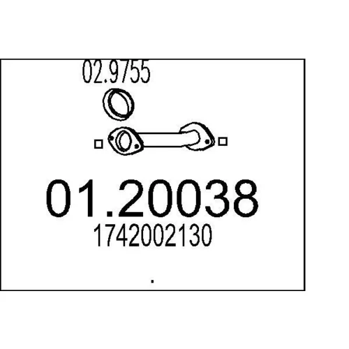 Výfukové potrubie MTS 01.20038