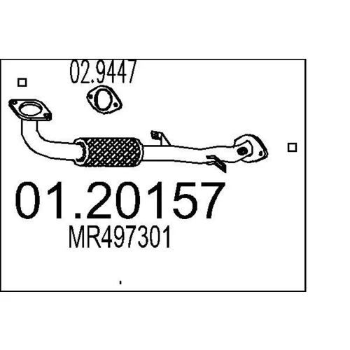 Výfukové potrubie MTS 01.20157
