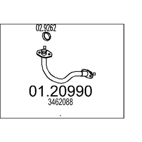 Výfukové potrubie MTS 01.20990