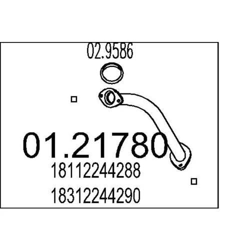 Výfukové potrubie MTS 01.21780