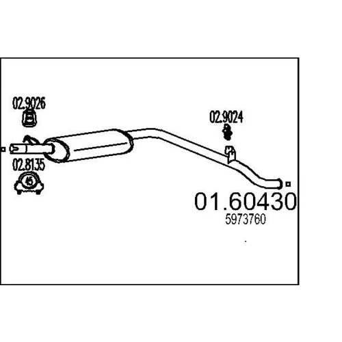 Koncový tlmič výfuku MTS 01.60430