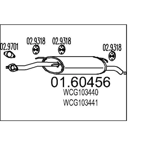 Koncový tlmič výfuku MTS 01.60456