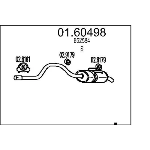 Koncový tlmič výfuku MTS 01.60498