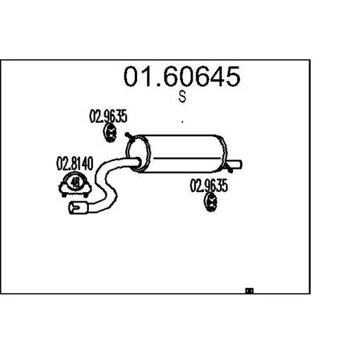 Koncový tlmič výfuku MTS 01.60645