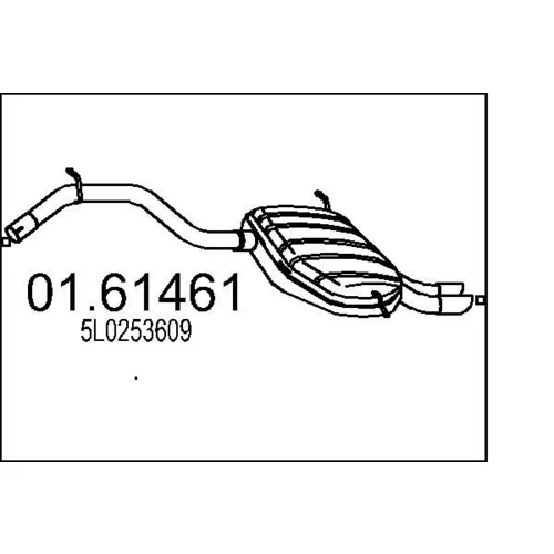 Koncový tlmič výfuku MTS 01.61461