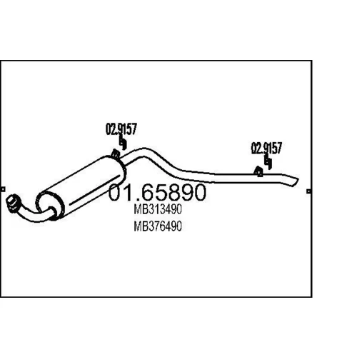 Koncový tlmič výfuku MTS 01.65890